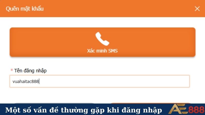 Hướng dẫn cách đăng nhập AE888 - Nhận ngay quà khủng! 6 Một số vấn đề thường gặp khi đăng nhập