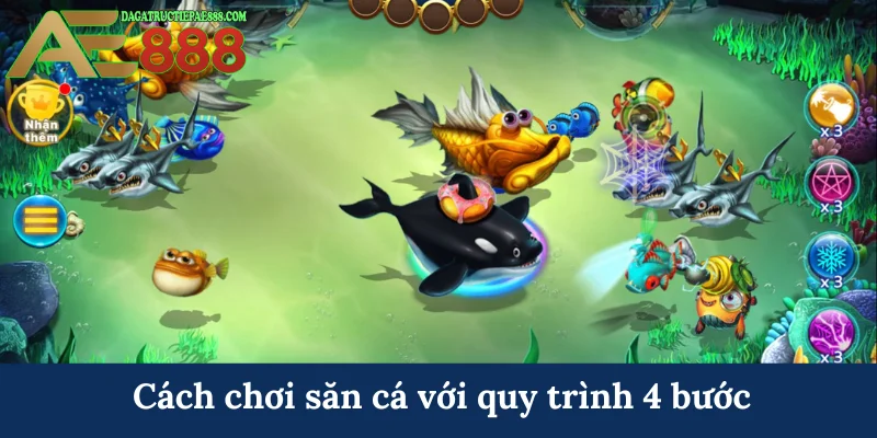 Bắn cá AE888 - Khai phá đại dương nhận thưởng khủng 8 Cách chơi săn cá với quy trình 4 bước